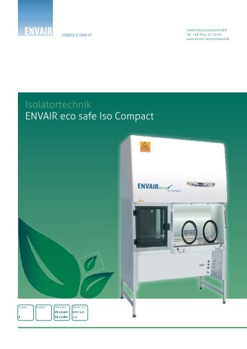 Prospekt ENVAIR eco safe Iso Compact.pdf - ENVAIR Deutschland