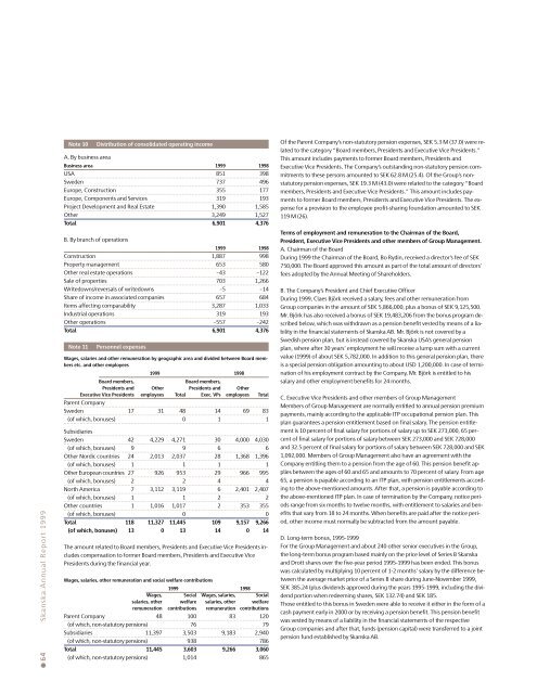 Annual Report 1999 - Skanska