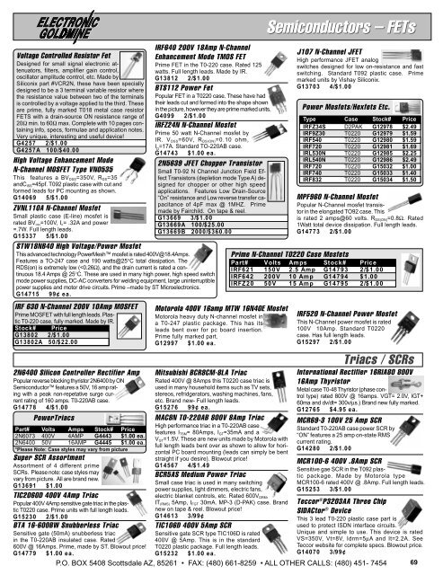 Potentiometers & Trimmer Resistors - Electronic Goldmine