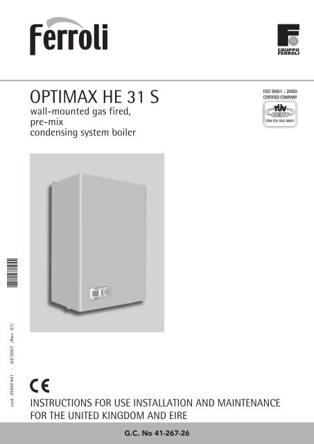 OPTIMAX HE 31 S - Heatingspares247.com