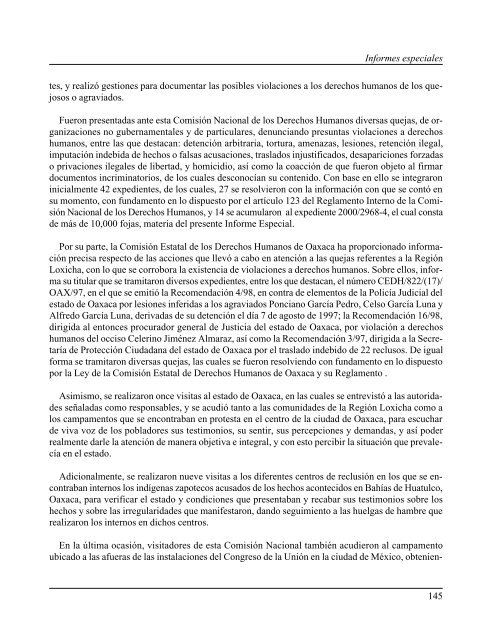 Gaceta NÂ° 150 - ComisiÃ³n Nacional de los Derechos Humanos