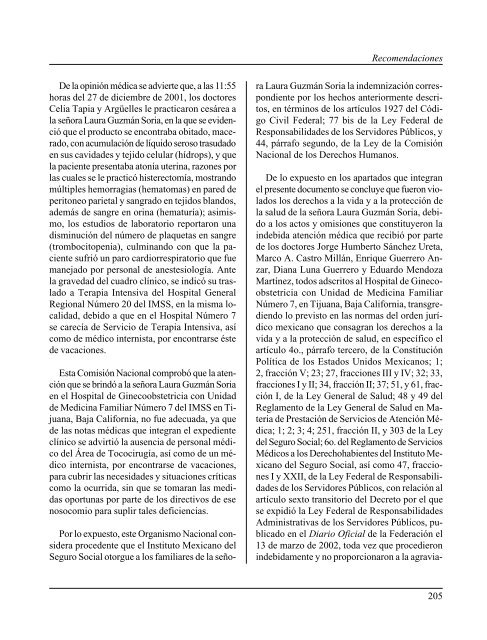 Gaceta NÂ° 150 - ComisiÃ³n Nacional de los Derechos Humanos