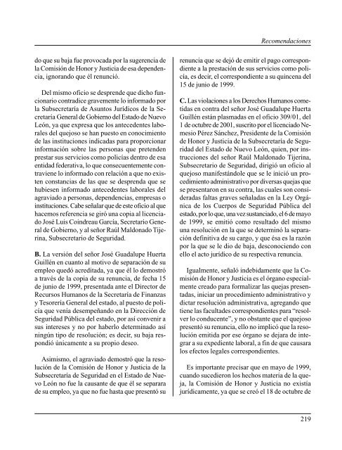 Gaceta NÂ° 150 - ComisiÃ³n Nacional de los Derechos Humanos