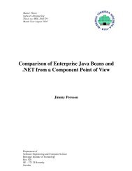 Comparison of Enterprise Java Beans and .NET from a ... - CiteSeerX