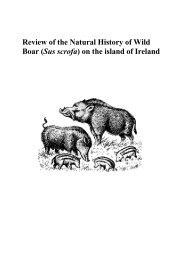 Review of the natural history of wild boar - National Invasive Species ...
