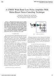 3-2 A CMOS Wide-Band Low-Noise Amplifier with Balun-Based ...