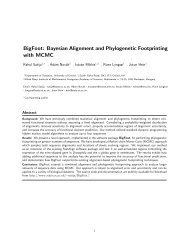 BigFoot: Bayesian Alignment and Phylogenetic Footprinting with ...