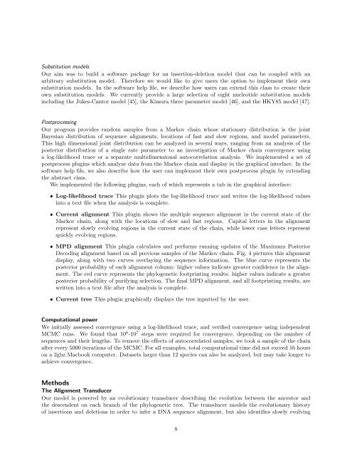 BigFoot: Bayesian Alignment and Phylogenetic Footprinting with ...