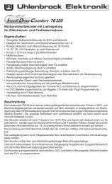 Uhlenbrock Decoder 76320 Datenblatt - Leopold Halling GmbH