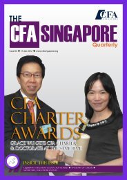 Quarterly - local CFA Societies