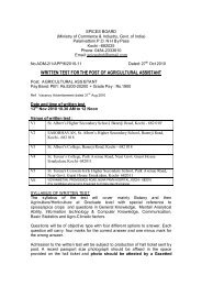 written test for the post of agricultural assistant - Spices Board India