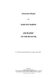 Instruction Manual for Oceanic GP/SSB Receiver ... - VMARSmanuals