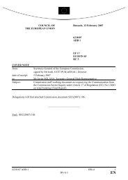 6238/07 ADD 1 BN/sl 1 DG G I COUNCIL OF THE ... - EULib.com