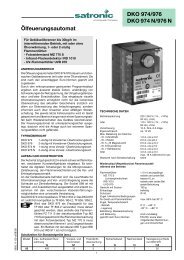 ÃƒÂ–lfeuerungsautomat DKO 974/976 DKO 974 N ... - World of Heating