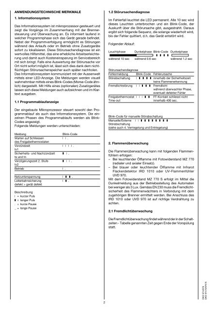 ÃƒÂ–lfeuerungsautomat DKO 974/976 DKO 974 N ... - World of Heating