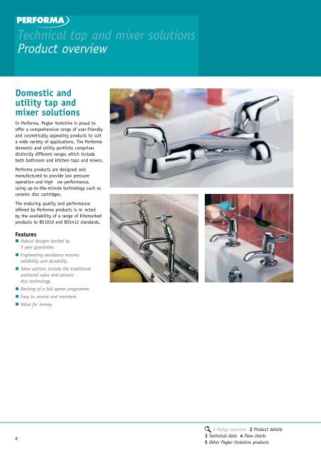 Performa Technical Tap Solutions - Pegler Yorkshire