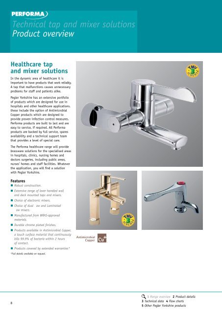 Performa Technical Tap Solutions - Pegler Yorkshire