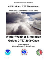 Winter Simulation Guide - Warning Decision Training Branch - NOAA
