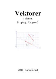 Vektorer i planen. Et oplÃ¦g. Udgave 2.