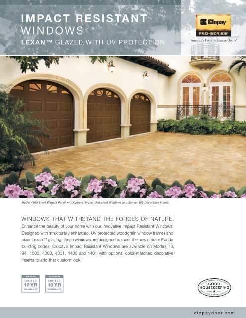 Impact Resistant Windows Clopay