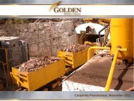 Corporate Presentation, November 2011 - Golden Minerals Company