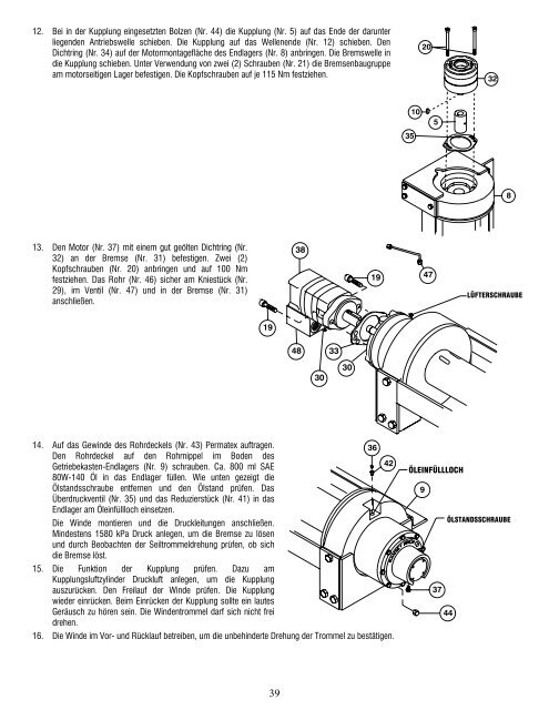 MODEL RPH-25,000 INDUSTRIAL PLANETARY ... - Ramsey Winch