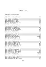 Table of Cases - casebooks.eu