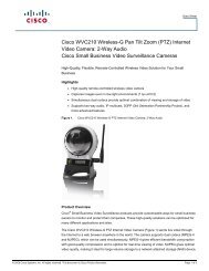 Cisco WVC210 Wireless-G Pan Tilt Zoom (PTZ ... - DOMUSWIRE