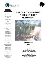 FORT McMURRAY HOUSING NEEDS COUNT 2006 - Regional ...