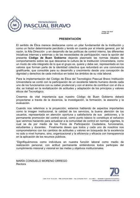 Resolución 1020 de 2008 - Instituto Tecnológico Pascual Bravo
