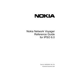 Nokia Network Voyager Reference Guide for IPSO 6.0 - Check Point