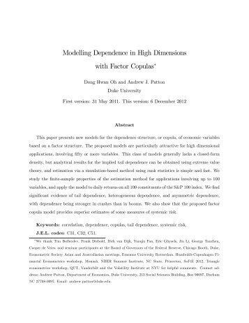 Modelling Dependence in High Dimensions with Factor Copulas"