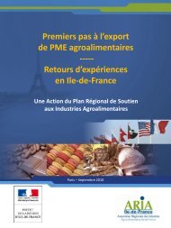 Premiers pas à l'export de PME agroalimentaires - Ania-Export