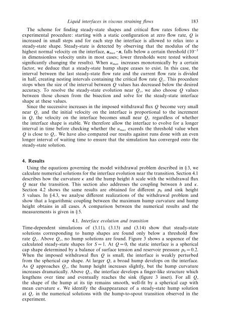 Liquid interfaces in viscous straining flows ... - Itai Cohen Group