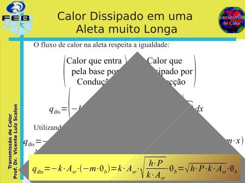 Teoria Geral de Aletas - SoluÃ§Ã£o unidimensional com Ã¡rea ... - Unesp