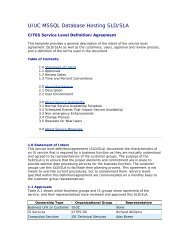 Sample Database Hosting SLA (PDF) - CITES