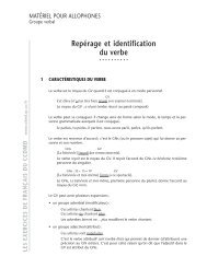 RepÃ©rage et identification du verbe - ccdmd