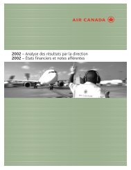 2002 â Analyse des rÃ©sultats par la direction 2002 ... - Air Canada