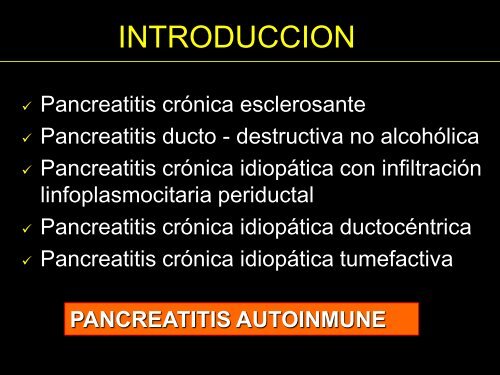 Pancreatitis Autoinmune