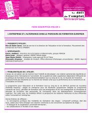 fiches ateliers1 17-09-07 - Agence Europe-Education-Formation ...