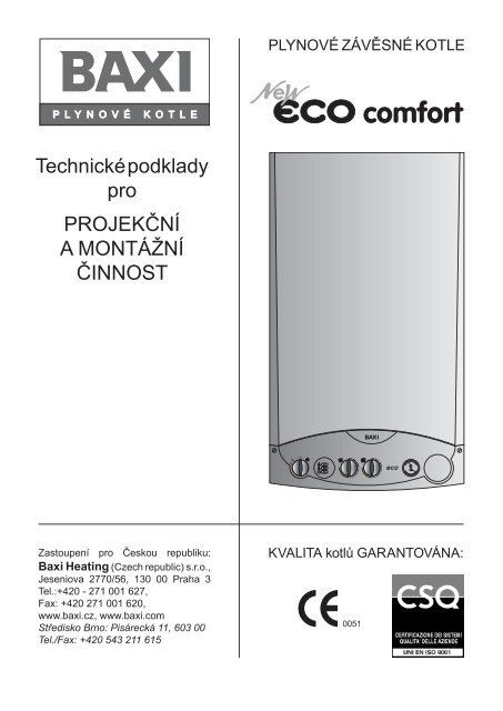 Navod ECO comfort_3.indd - Baxi