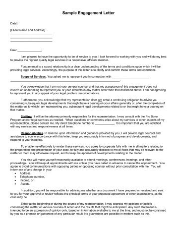 Sample Representation Agreements