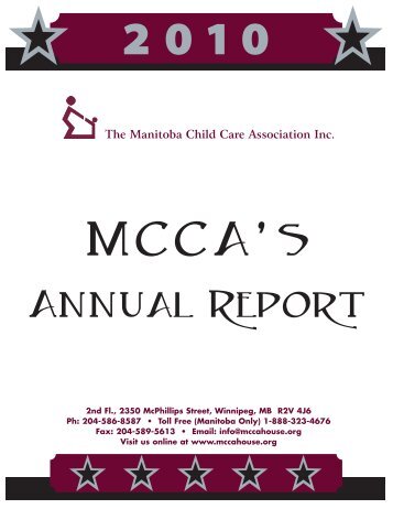 Download a copy of our 2010 report - Manitoba Child Care ...