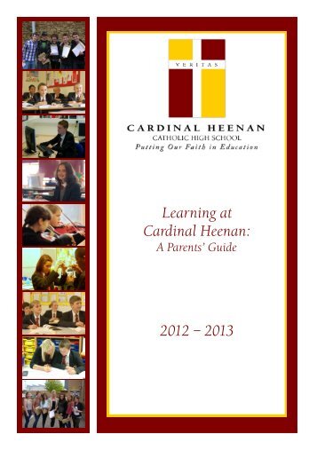 Learning at Cardinal Heenan - Cardinal Heenan Catholic High School