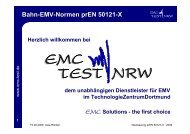 Bahn-EMV-Normen prEN 50121-X - EMC Test NRW GmbH