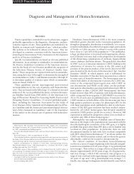 Diagnosis and Management of Hemochromatosis - AASLD