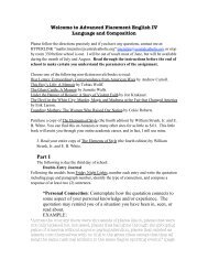 AP Language and Composition