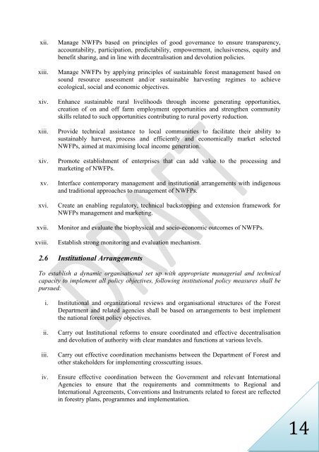 the national forest policy of bhutan - Gross National Happiness ...