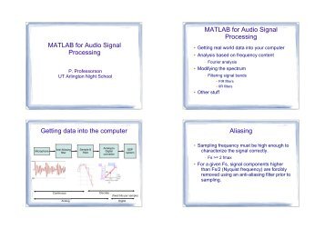 MATLAB Audio Processing