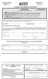 AFFIDAVIT FOR CORRECTED CERTIFICATE - sqha.sk